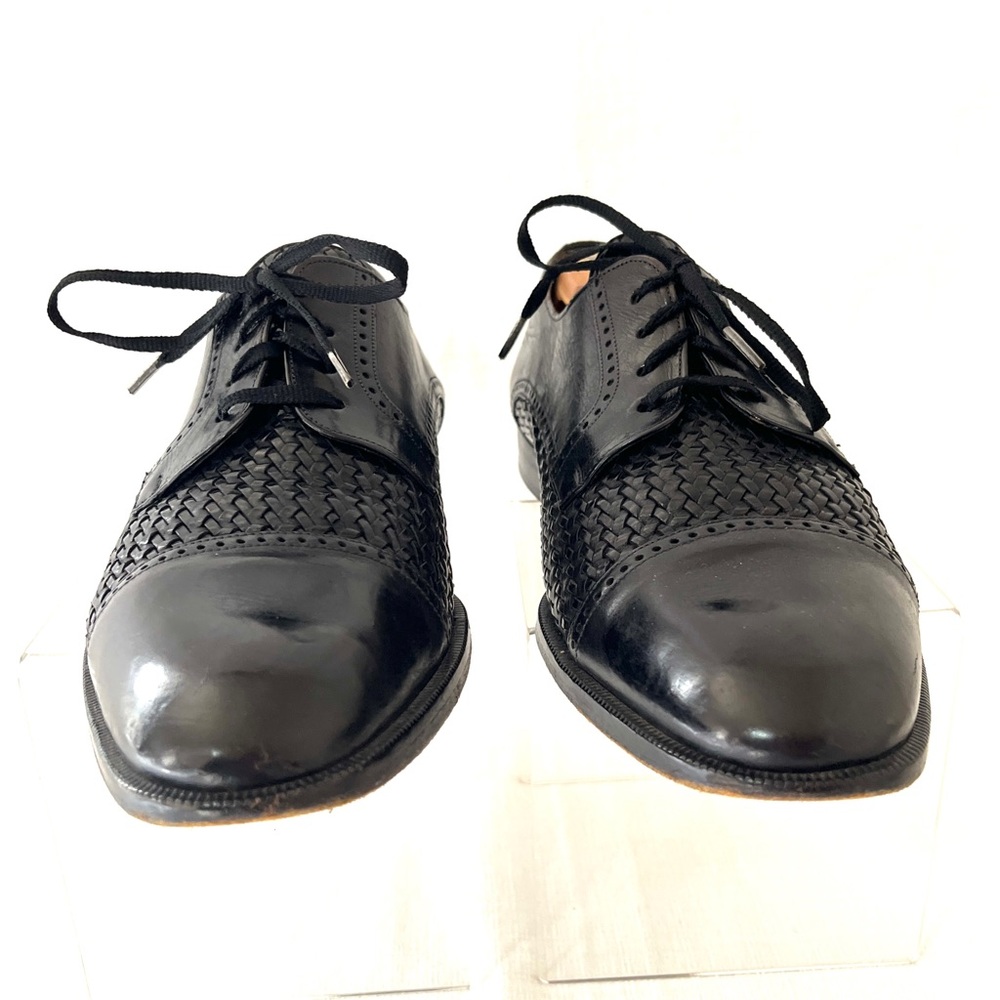 Black Mezlan Cancun Oxford dress/formal/business cap toe shoes for men SIZE 10 - Picture 4 of 7